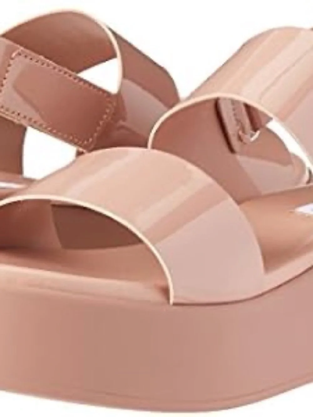 Steve Madden Rachel blush patent platform sandals 9